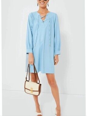Pomander Place Robbie Lace Up Front Shift Dress
